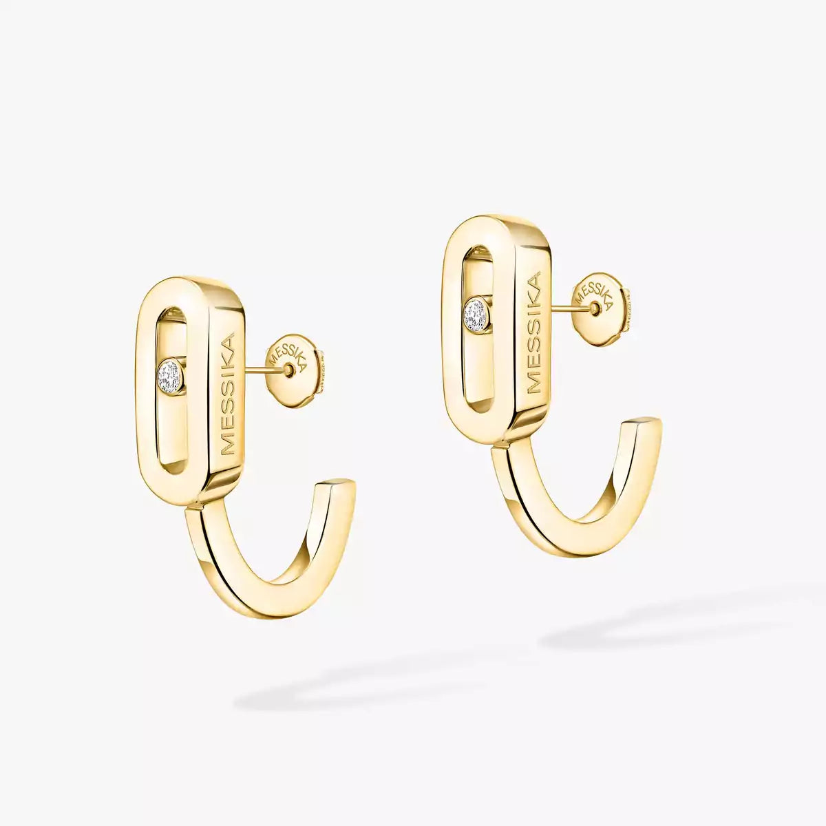 [⭐moonlume]Diamond Mini Hoop Earrings Move Classique