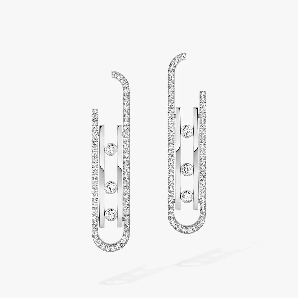 [⭐moonlume]Diamond Pendant Earrings Move 10Th