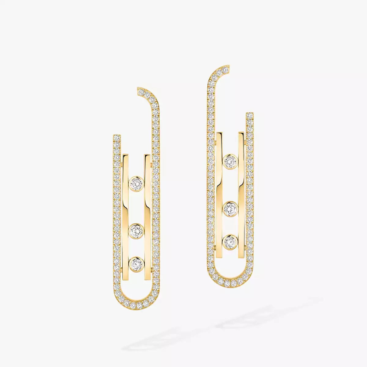 [⭐moonlume]Diamond Pendant Earrings Move 10Th