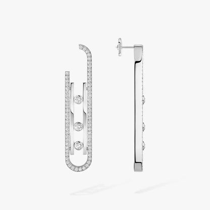 [⭐moonlume]Diamond Pendant Earrings Move 10Th