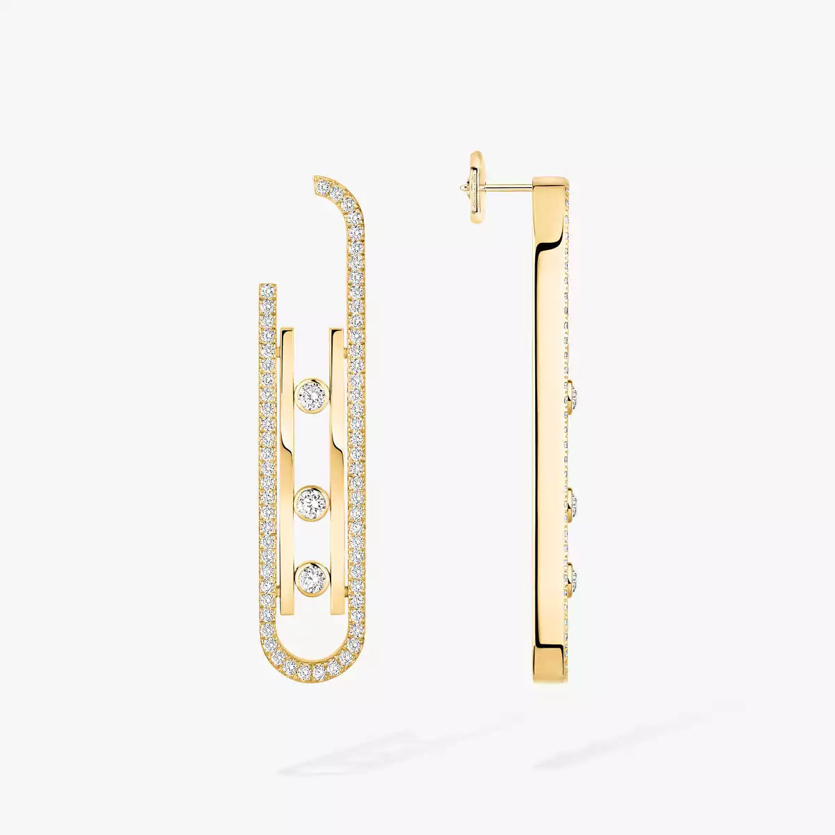[⭐moonlume]Diamond Pendant Earrings Move 10Th