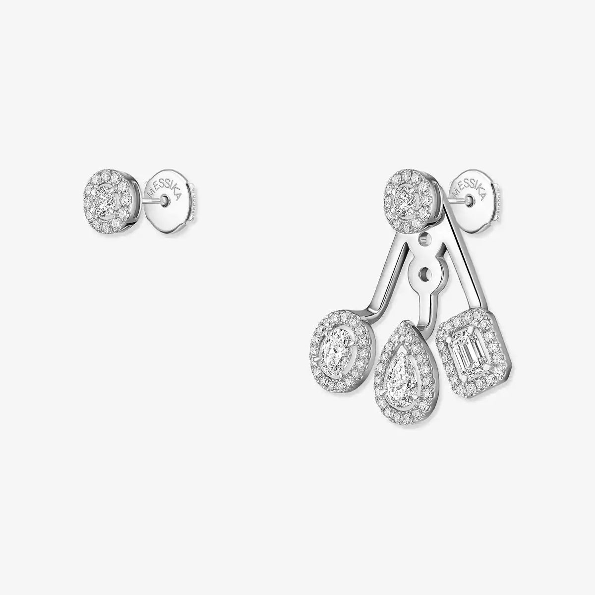 [⭐moonlume] My Twin Trio  Diamond Earrings
