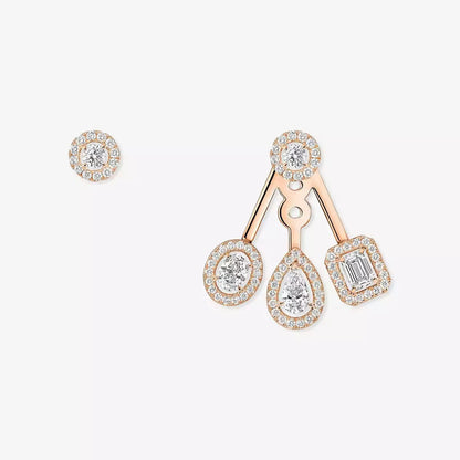 [⭐moonlume] My Twin Trio  Diamond Earrings