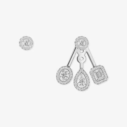 [⭐moonlume] My Twin Trio  Diamond Earrings