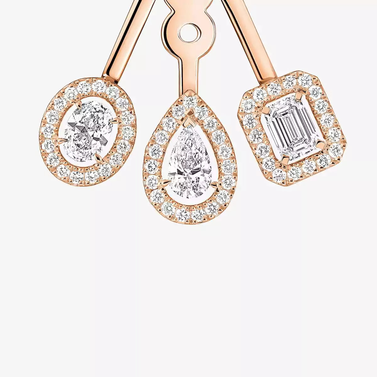 [⭐moonlume] My Twin Trio  Diamond Earrings