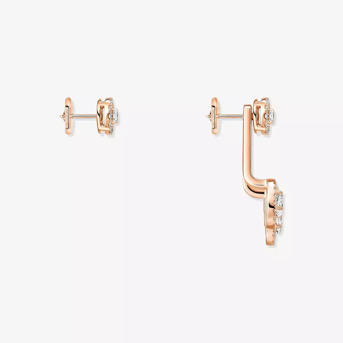 [⭐moonlume] My Twin Trio  Diamond Earrings