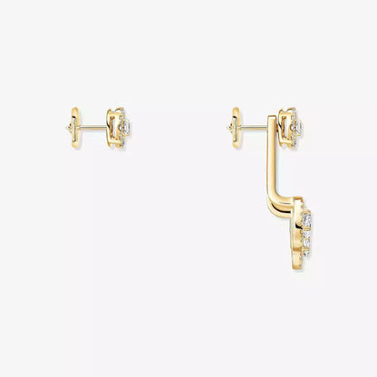 [⭐moonlume] My Twin Trio  Diamond Earrings