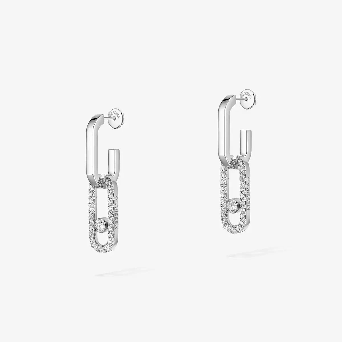 [⭐moonlume]Move Link Diamond Earrings