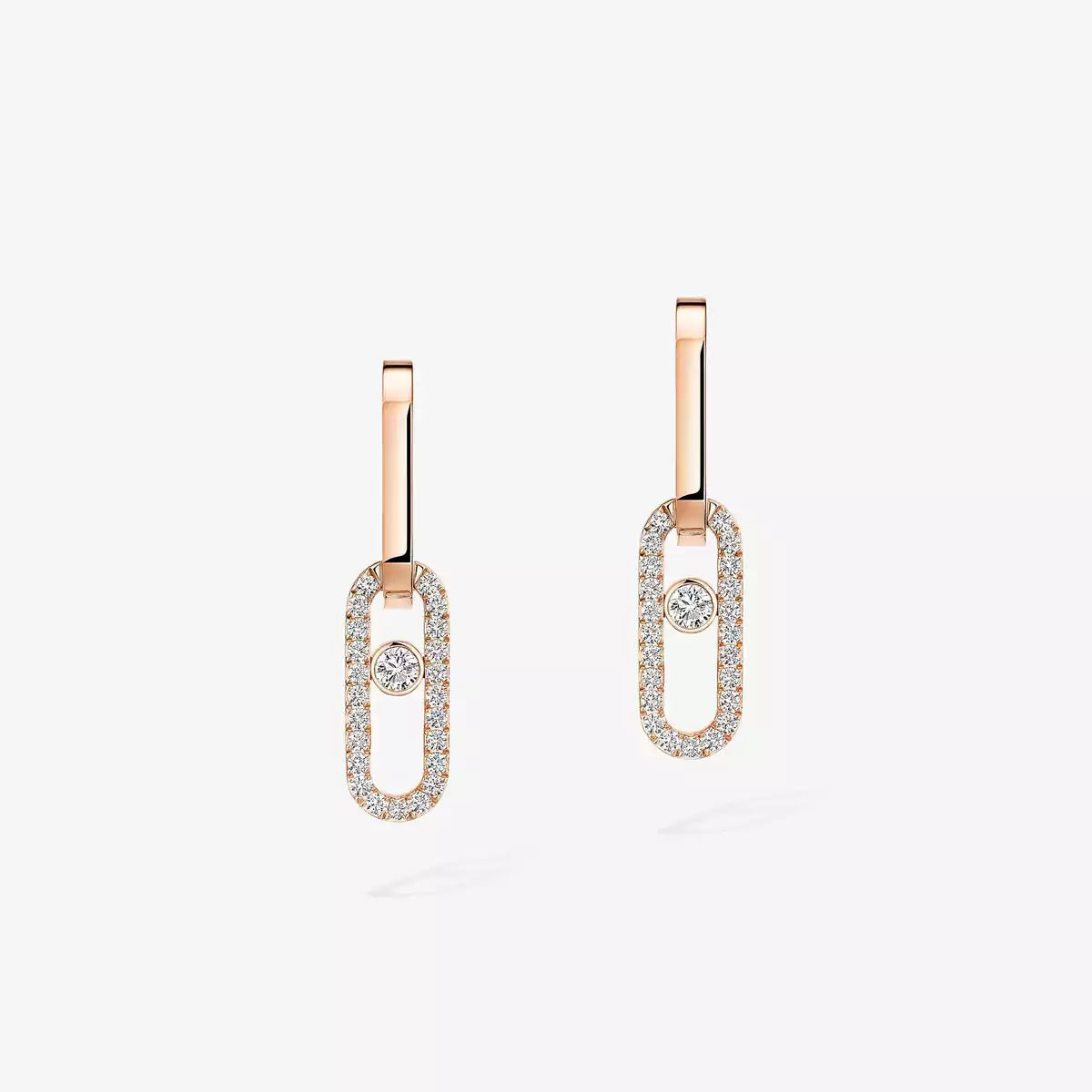 [⭐moonlume]Move Link Diamond Earrings