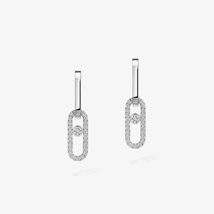 [⭐moonlume]Move Link Diamond Earrings