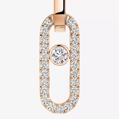 [⭐moonlume]Move Link Diamond Earrings