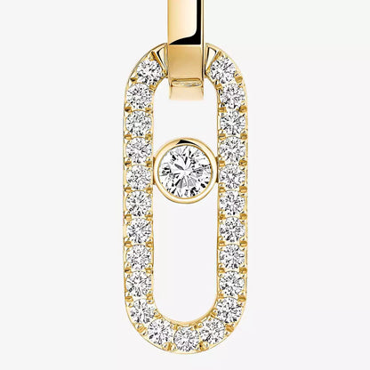 [⭐moonlume]Move Link Diamond Earrings