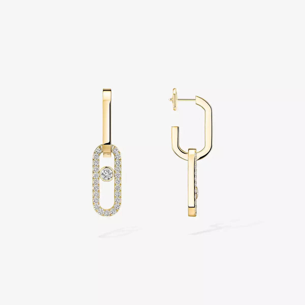 [⭐moonlume]Move Link Diamond Earrings