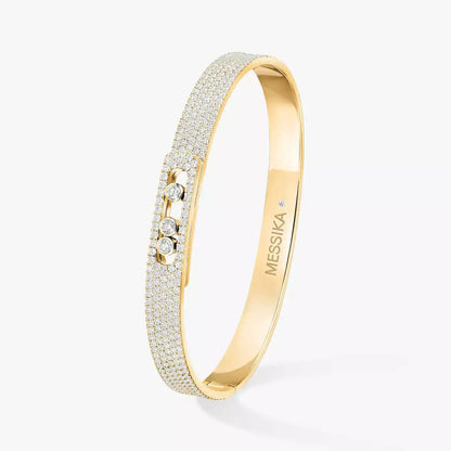 [⭐moonlume]Move Noa Full Pavé Diamond Bangle Bracelet
