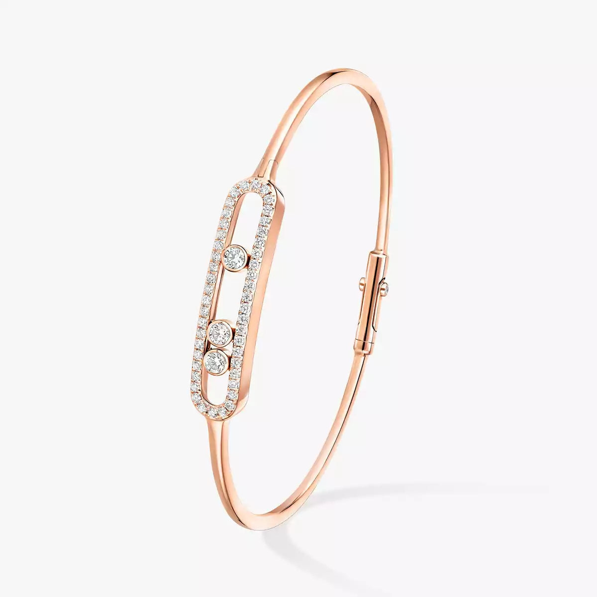 [⭐moonlume]Move Pavé Diamond Bangle Bracelet M