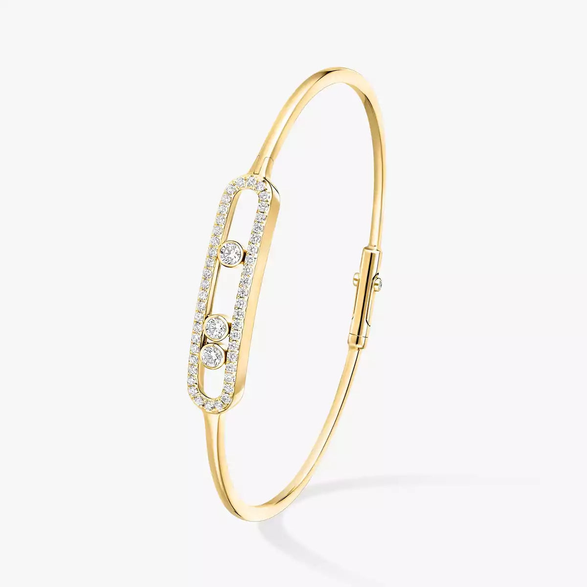[⭐moonlume]Move Pavé Diamond Bangle Bracelet M