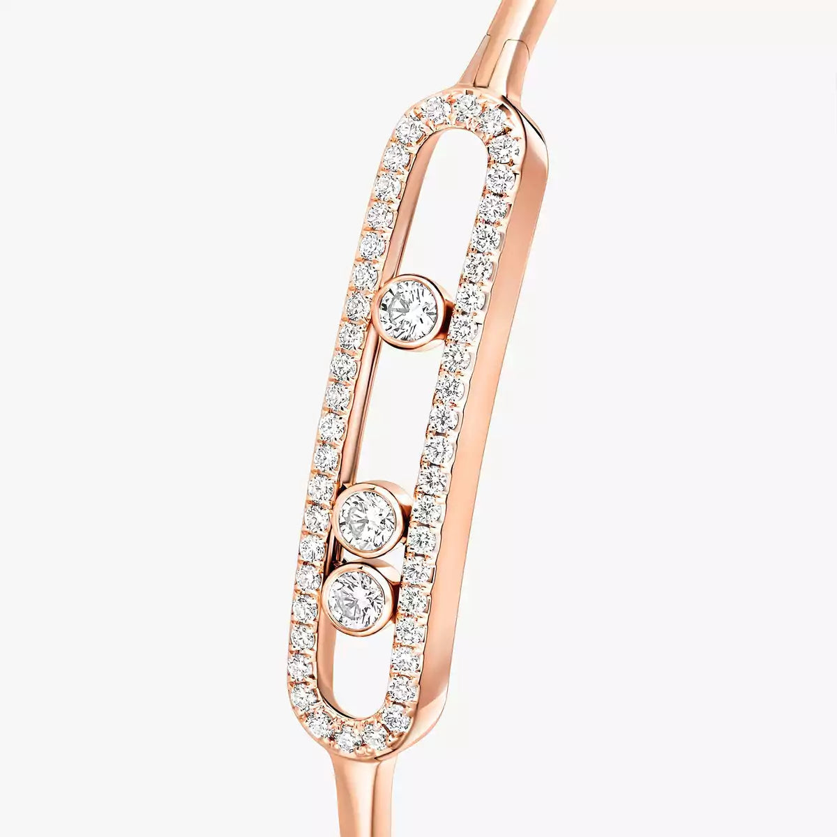 [⭐moonlume]Move Pavé Diamond Bangle Bracelet M