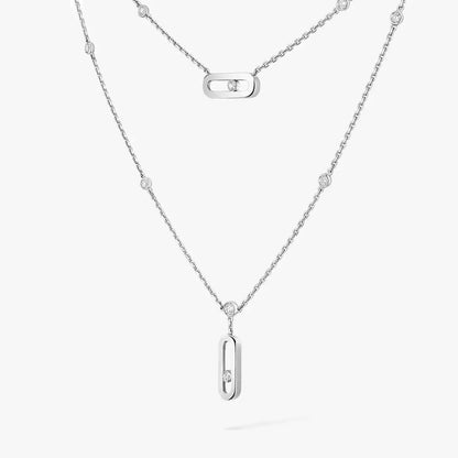 [⭐moonlume] Move Uno Diamond Necklace