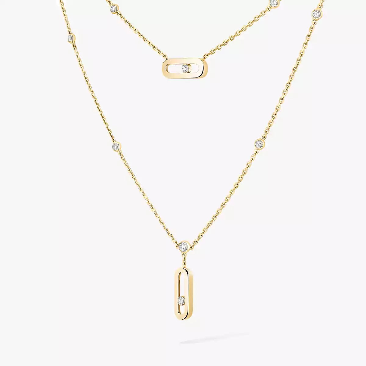 [⭐moonlume] Move Uno Diamond Necklace