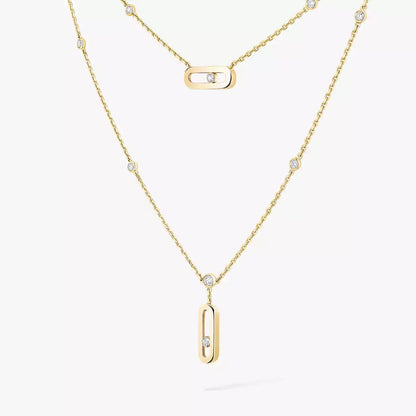 [⭐moonlume] Move Uno Diamond Necklace