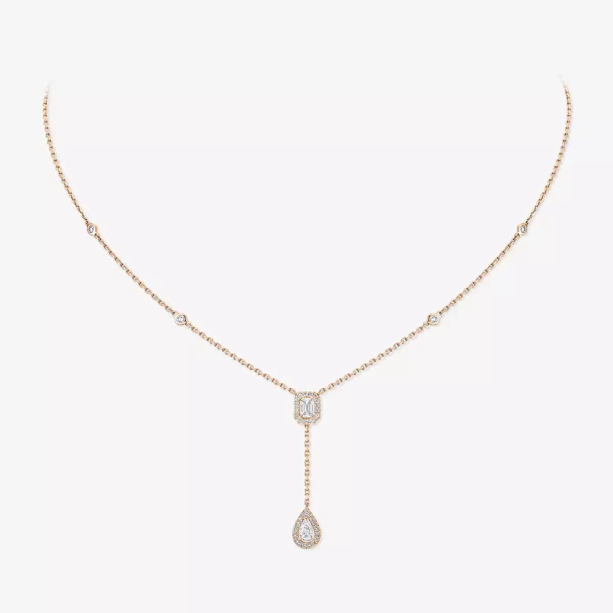 [⭐moonlume]Gold Diamond Tie Necklace