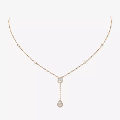 [⭐moonlume]Gold Diamond Tie Necklace