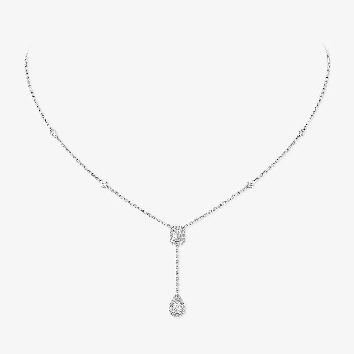 [⭐moonlume]Gold Diamond Tie Necklace