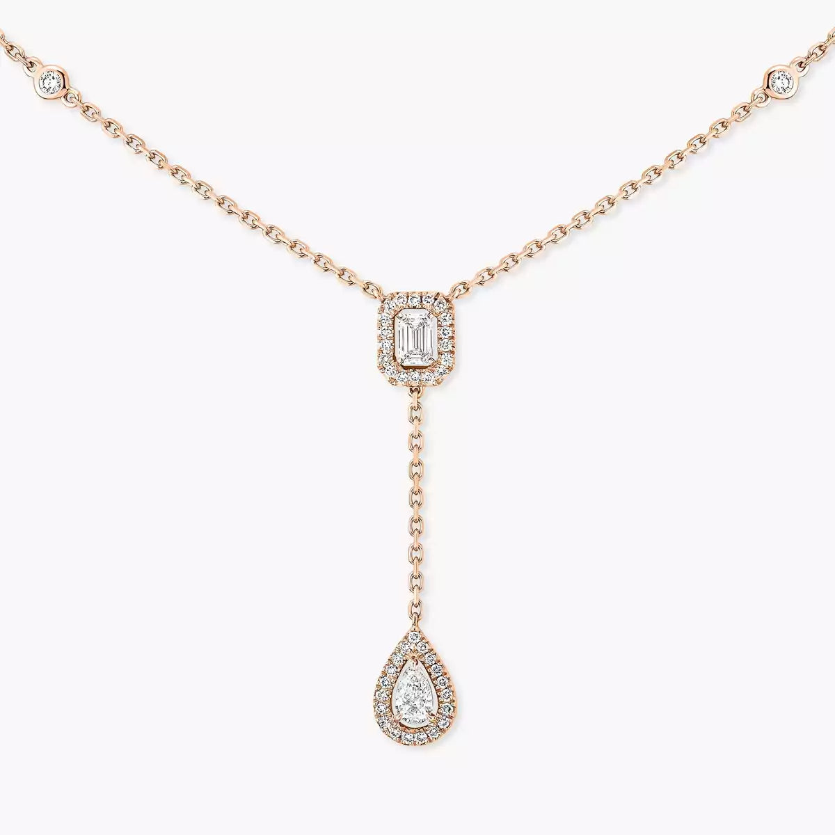 [⭐moonlume]Gold Diamond Tie Necklace