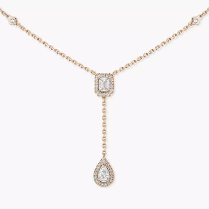 [⭐moonlume]Gold Diamond Tie Necklace