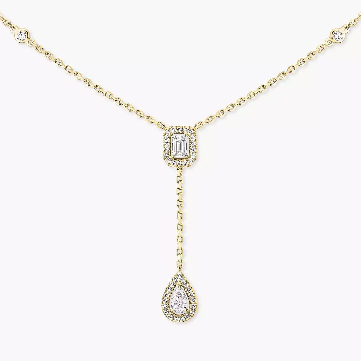 [⭐moonlume]Gold Diamond Tie Necklace
