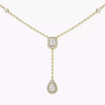 [⭐moonlume]Gold Diamond Tie Necklace