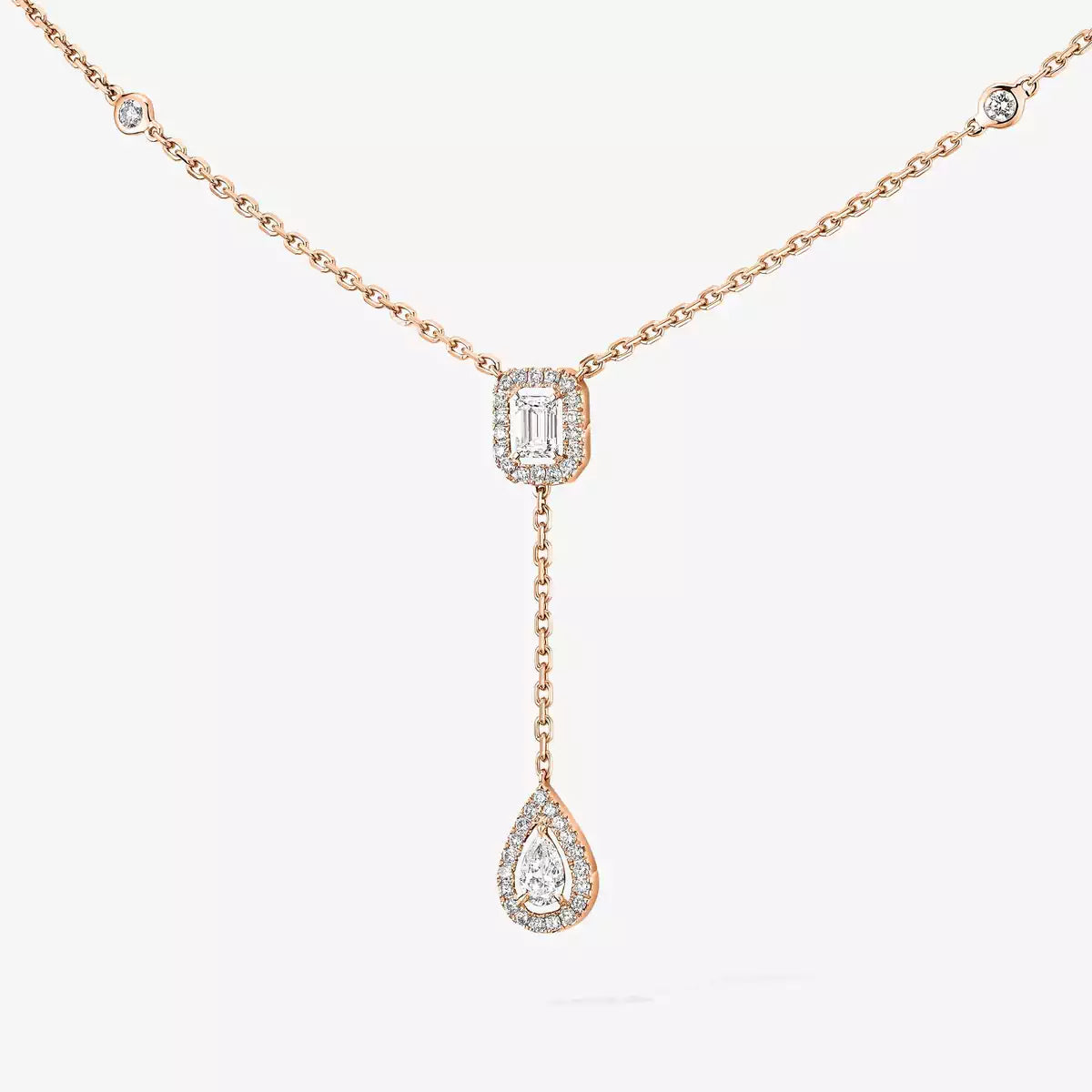 [⭐moonlume]Gold Diamond Tie Necklace