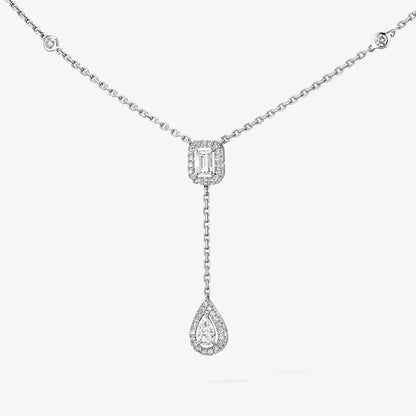 [⭐moonlume]Gold Diamond Tie Necklace