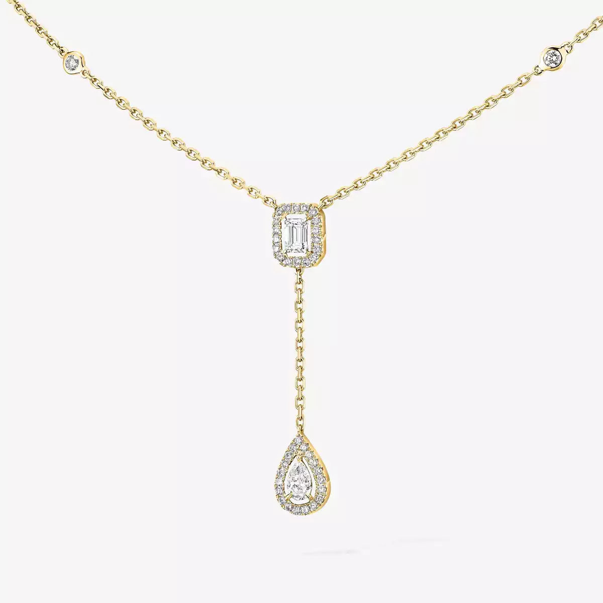 [⭐moonlume]Gold Diamond Tie Necklace