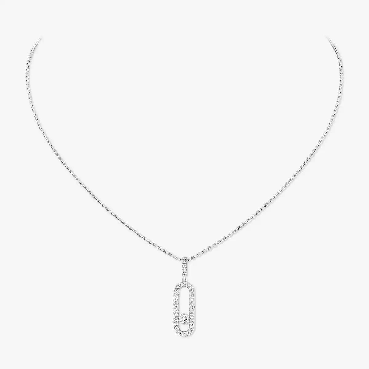 [⭐moonlume]Move Uno Diamond Necklace in Rose Gold