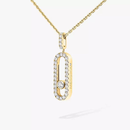 [⭐moonlume]Move Uno Diamond Necklace in Rose Gold