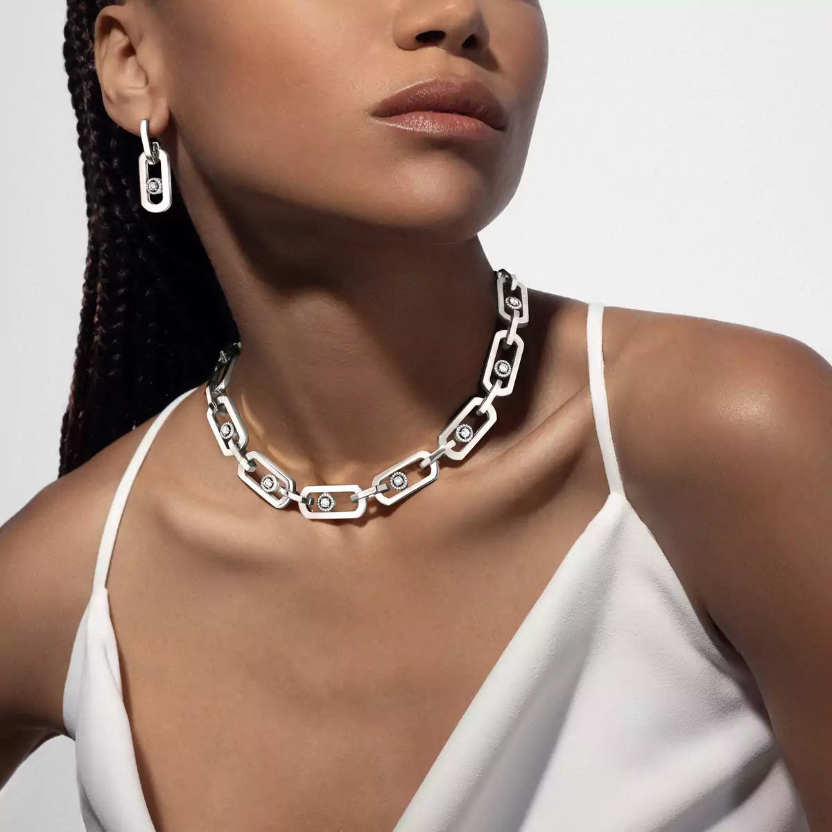 [⭐moonlume]So Move XL Diamond Pendant Earrings