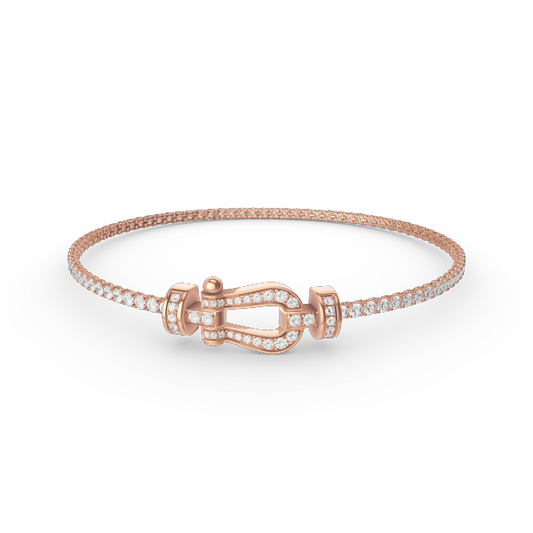 [⭐moonlume]FORCE  HORSESHOE  DIAMOND TENNIS BRACELET