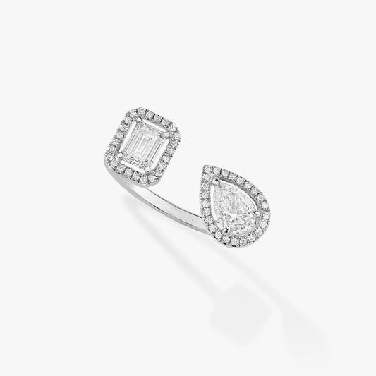 [⭐moonlume]MY TWIN TOI & MOI SILVER DIAMOND RING