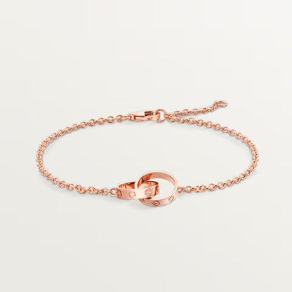 [⭐moonlume]LOVE BRACELET DOUBLE RING