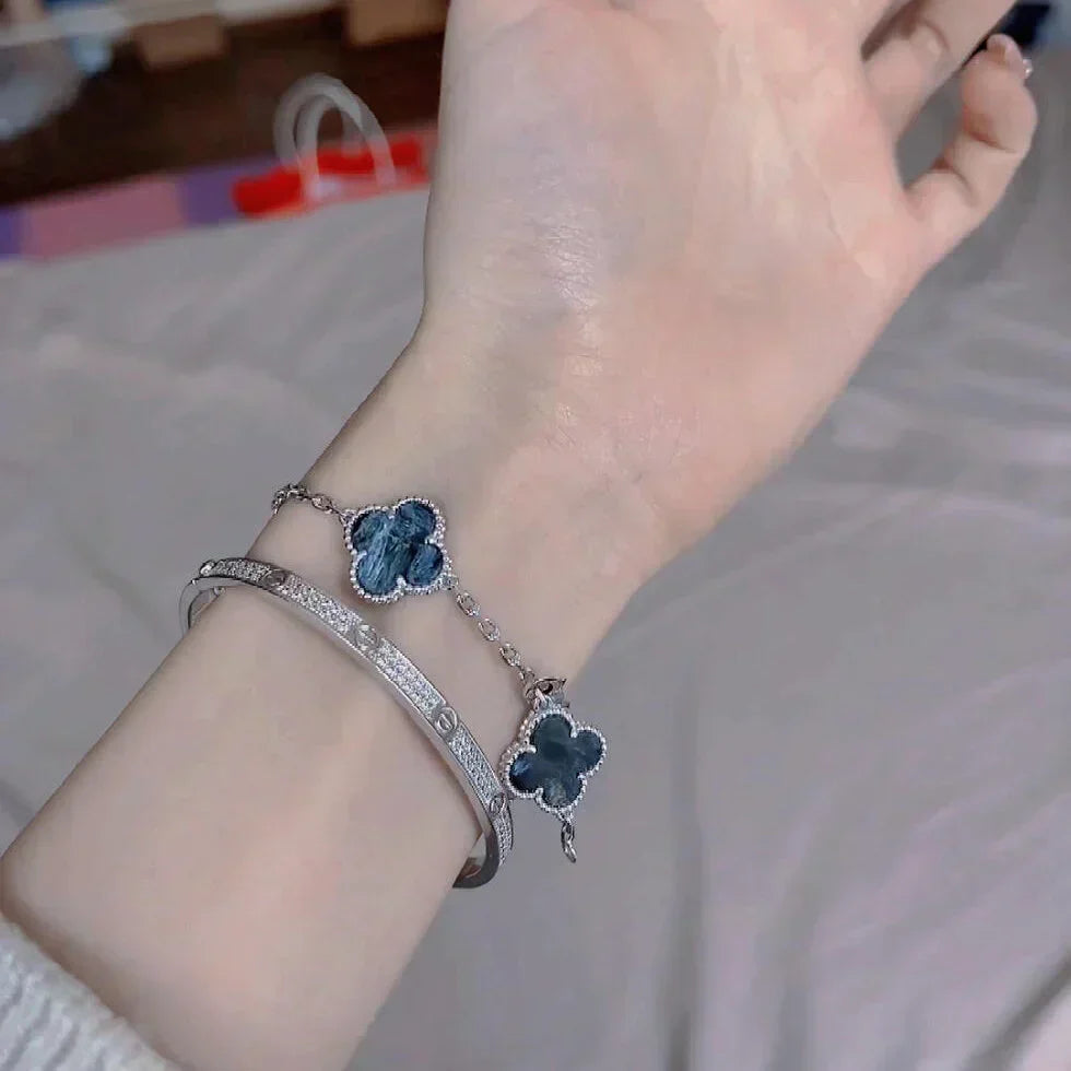 [⭐moonlume]CLOVER 5 MOTIF PIETERSITE BRACELET COLLECTION