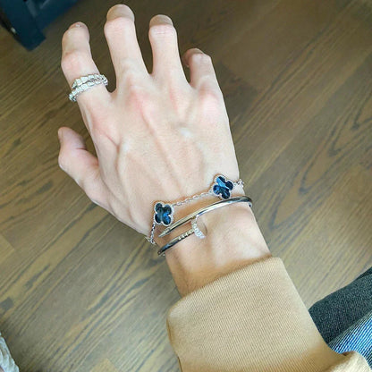 [⭐moonlume]CLOVER 5 MOTIF PIETERSITE BRACELET COLLECTION