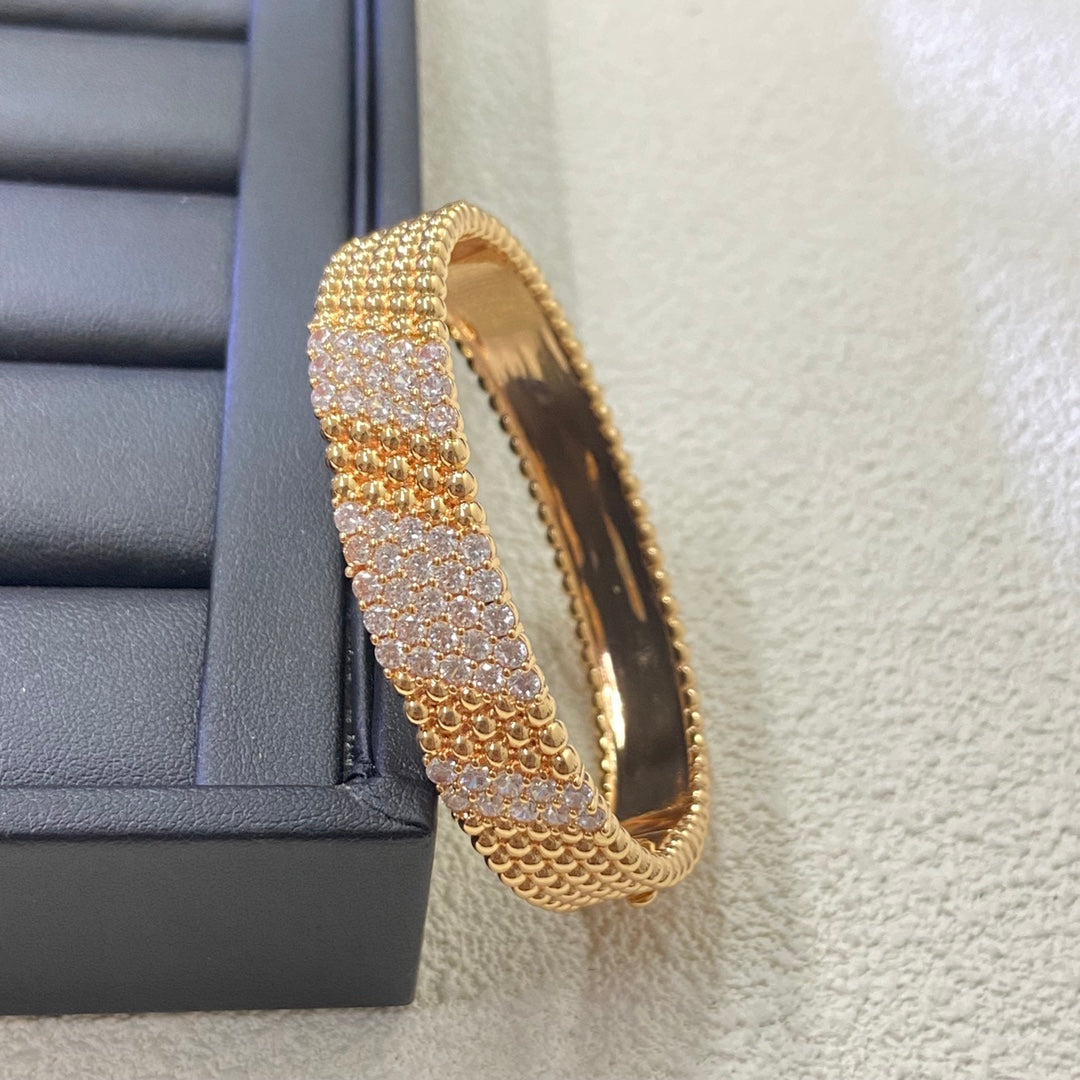 [⭐moonlume]  FIVE-ROW DIAMOND BRACELET