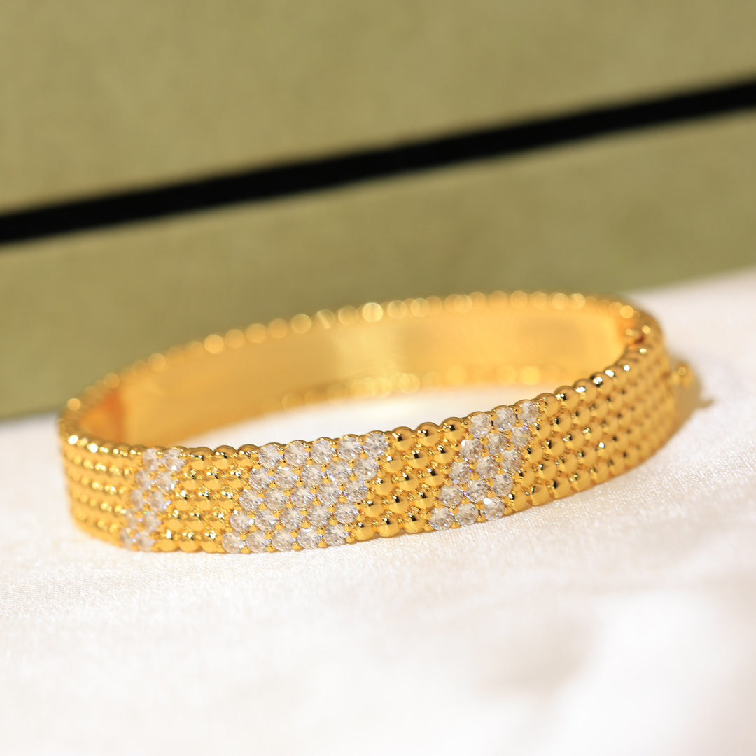 [⭐moonlume]  FIVE-ROW DIAMOND BRACELET
