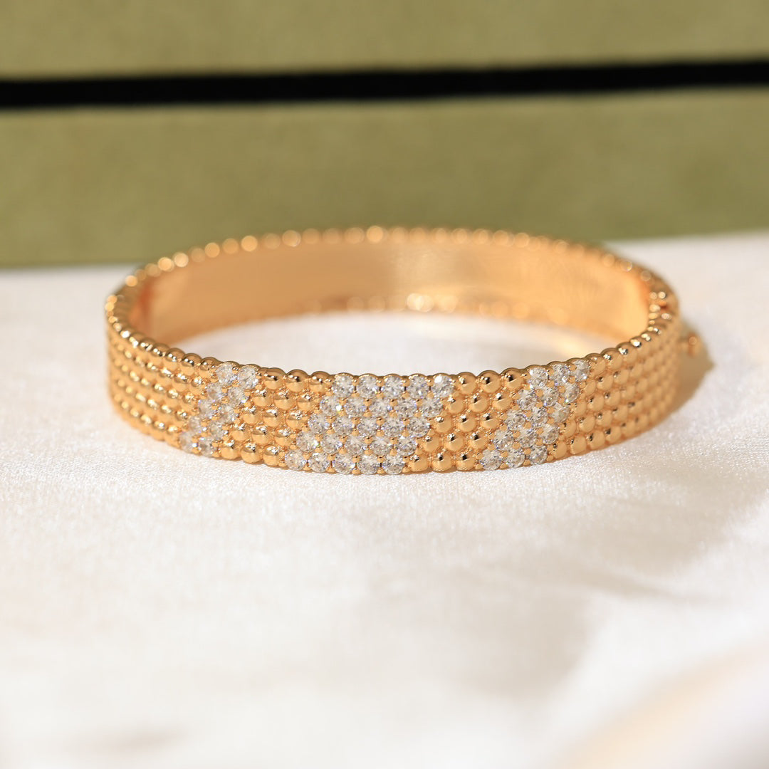 [⭐moonlume]  FIVE-ROW DIAMOND BRACELET