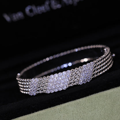 [⭐moonlume]  FIVE-ROW DIAMOND BRACELET