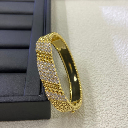 [⭐moonlume]  FIVE-ROW DIAMOND BRACELET