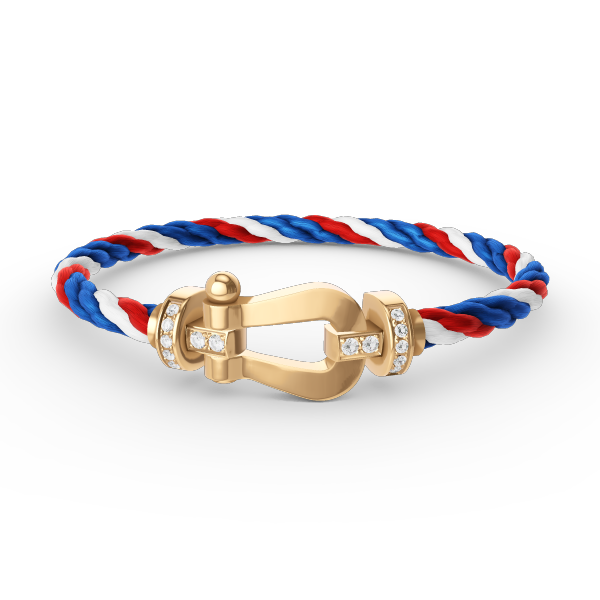 [⭐moonlume]FORCE LARGE HORSESHOE HALF DIAMOND BRACELET GOLD