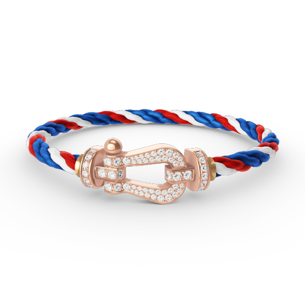 [⭐moonlume]FORCE LARGE HORSESHOE FULL DIAMOND BRACELET ROSE GOLD