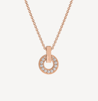 [⭐moonlume]GARI NECKLACE PINK GOLD DIAMOND